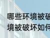 哪些环境被破坏怎样保护环境 哪些环境被破坏如何保护环境