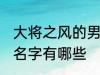 大将之风的男孩名字 大将之风的男孩名字有哪些