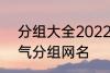 分组大全2022最新版的 高冷二字霸气分组网名