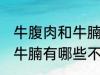 牛腹肉和牛腩的区别是什么 牛腹肉和牛腩有哪些不同